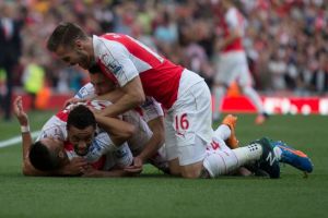 Most of the action took place with Arsenal on its feet 