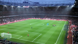 The Emirates in the rain (again)