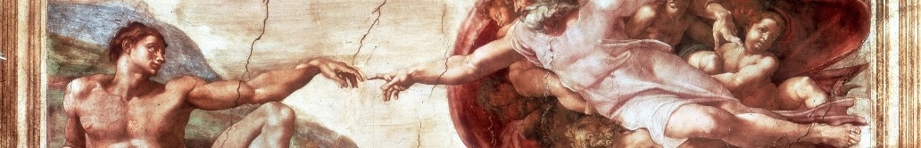 Painting on ceiling of Sistine Chapel